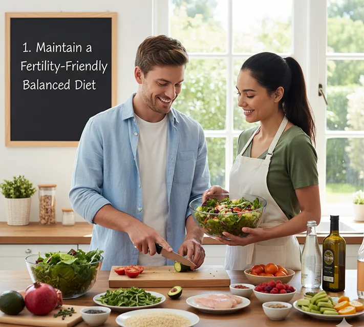 1. Maintain a Fertility-Friendly Balanced Diet