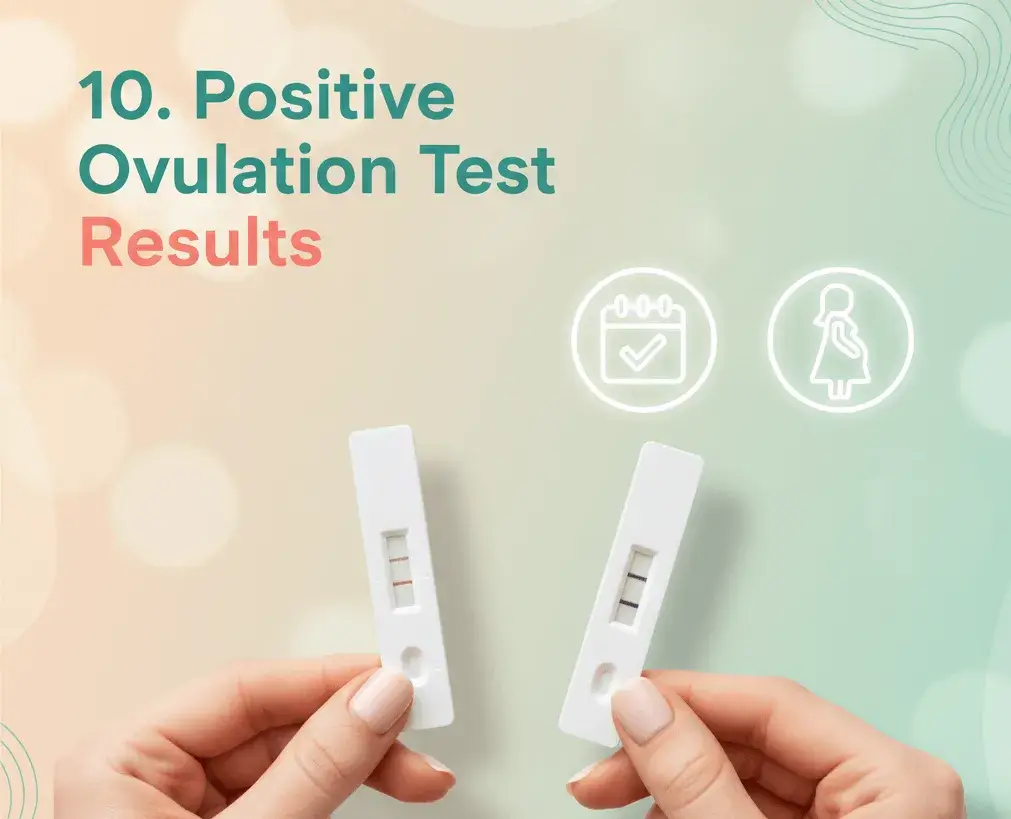 10. Positive Ovulation Test Results