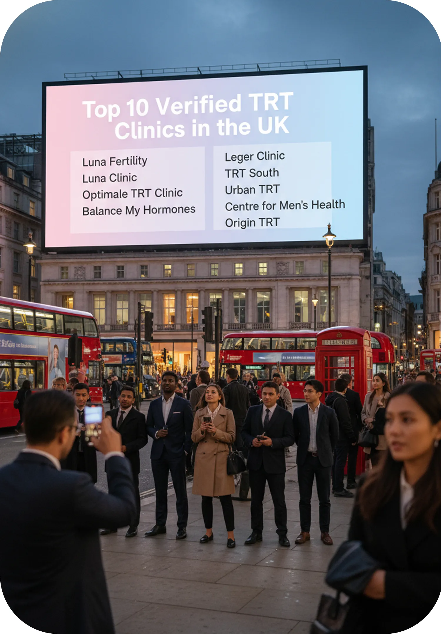 List of 10 TRT Clinics in the UK